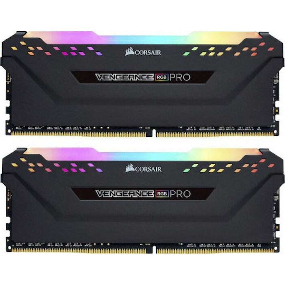 Corsair Vengeance Rgb Pro DDR4 16GB RAM με 2x8GB Modules και Ταχύτητα 2933 για Desktop