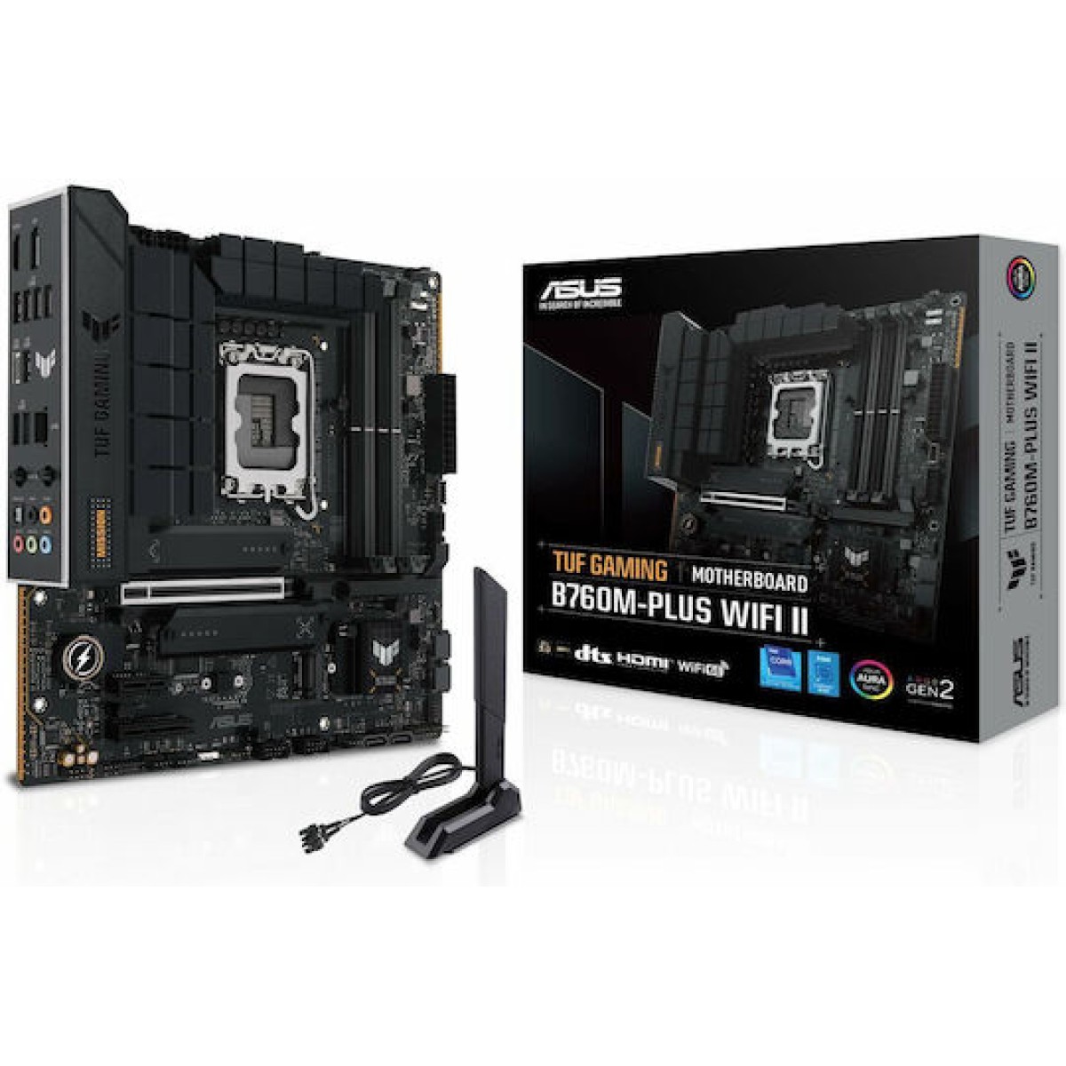 Asus TUF B760M-PLUS GAMING WIFI II Motherboard Micro ATX με Intel 1700 Socket 90MB1HE0-M0EAY0