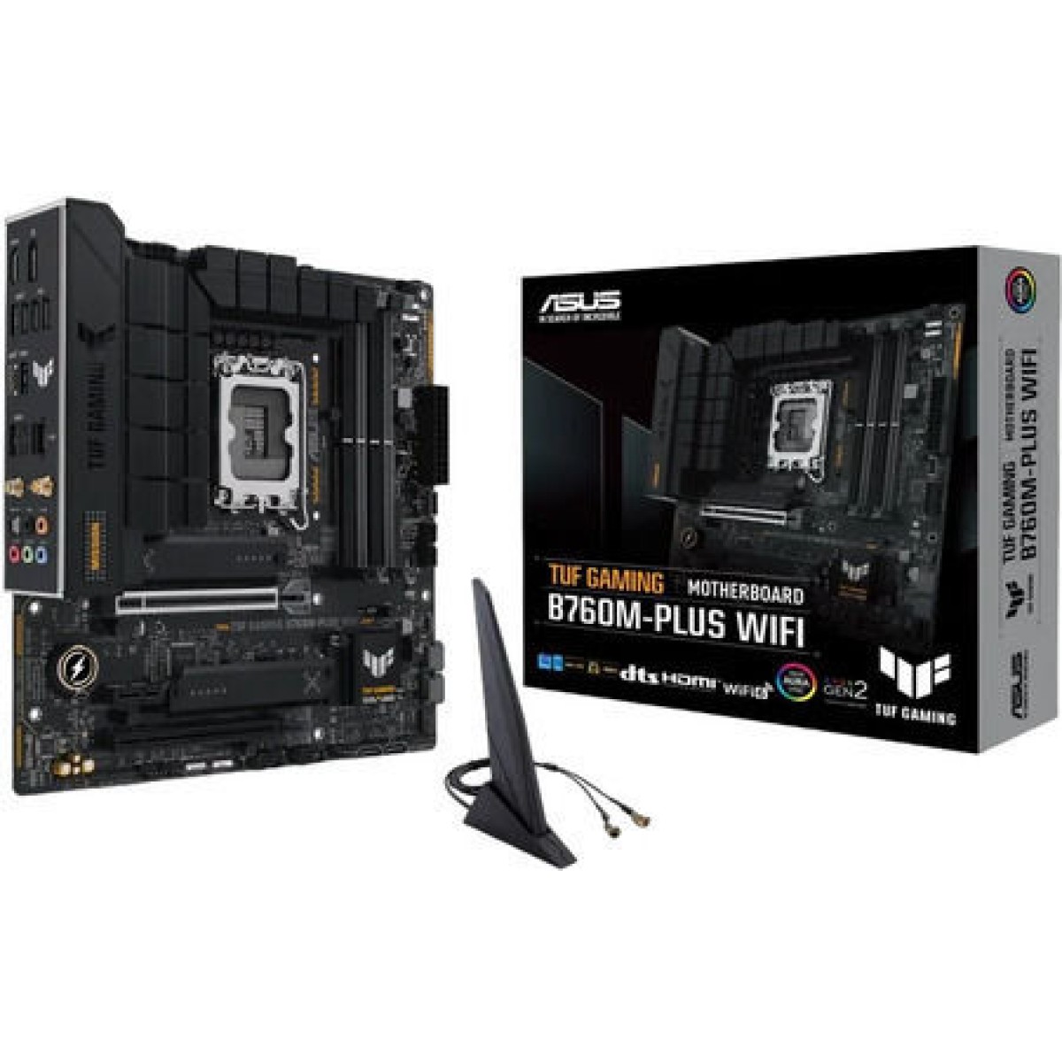Asus TUF B760M-PLUS GAMING WIFI II Motherboard Micro ATX με Intel 1700 Socket 90MB1HE0-M0EAY0