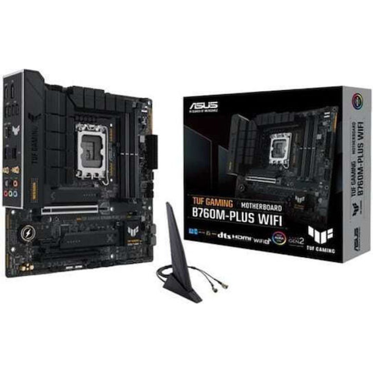 Asus TUF B760M-PLUS GAMING WIFI II Motherboard Micro ATX με Intel 1700 Socket 90MB1HE0-M0EAY0