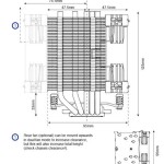 Noctua NH-U9S chromax.black Ψύκτρα Επεξεργαστή για Socket AM4/AM5/1200/115x