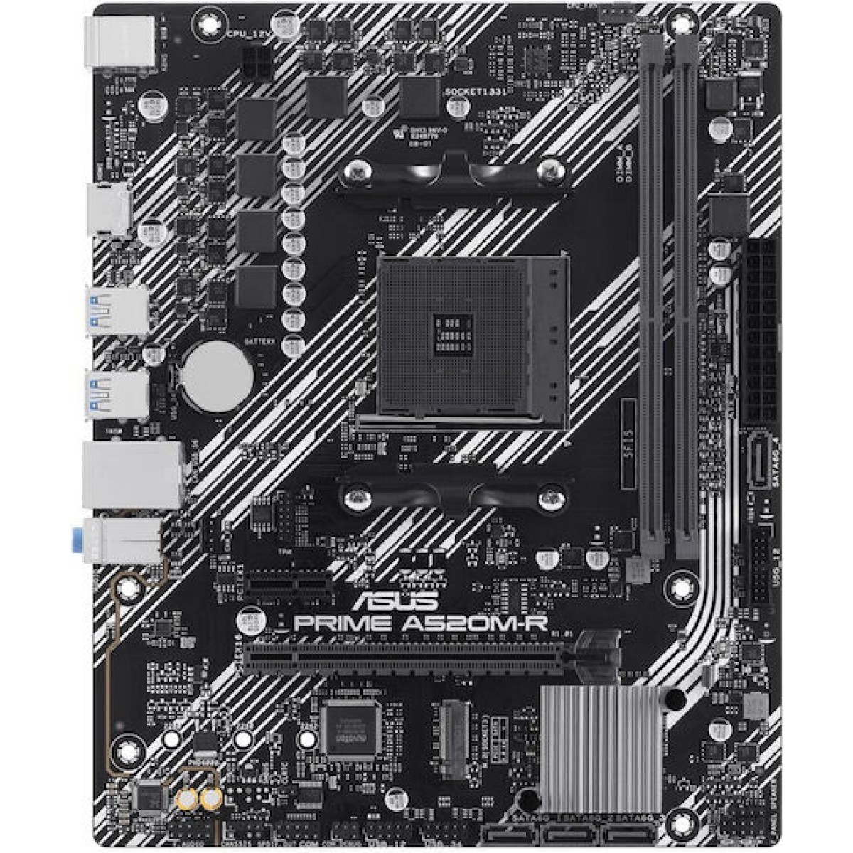 Asus PRIME A520M-R Motherboard Micro ATX με AMD AM4 Socket
