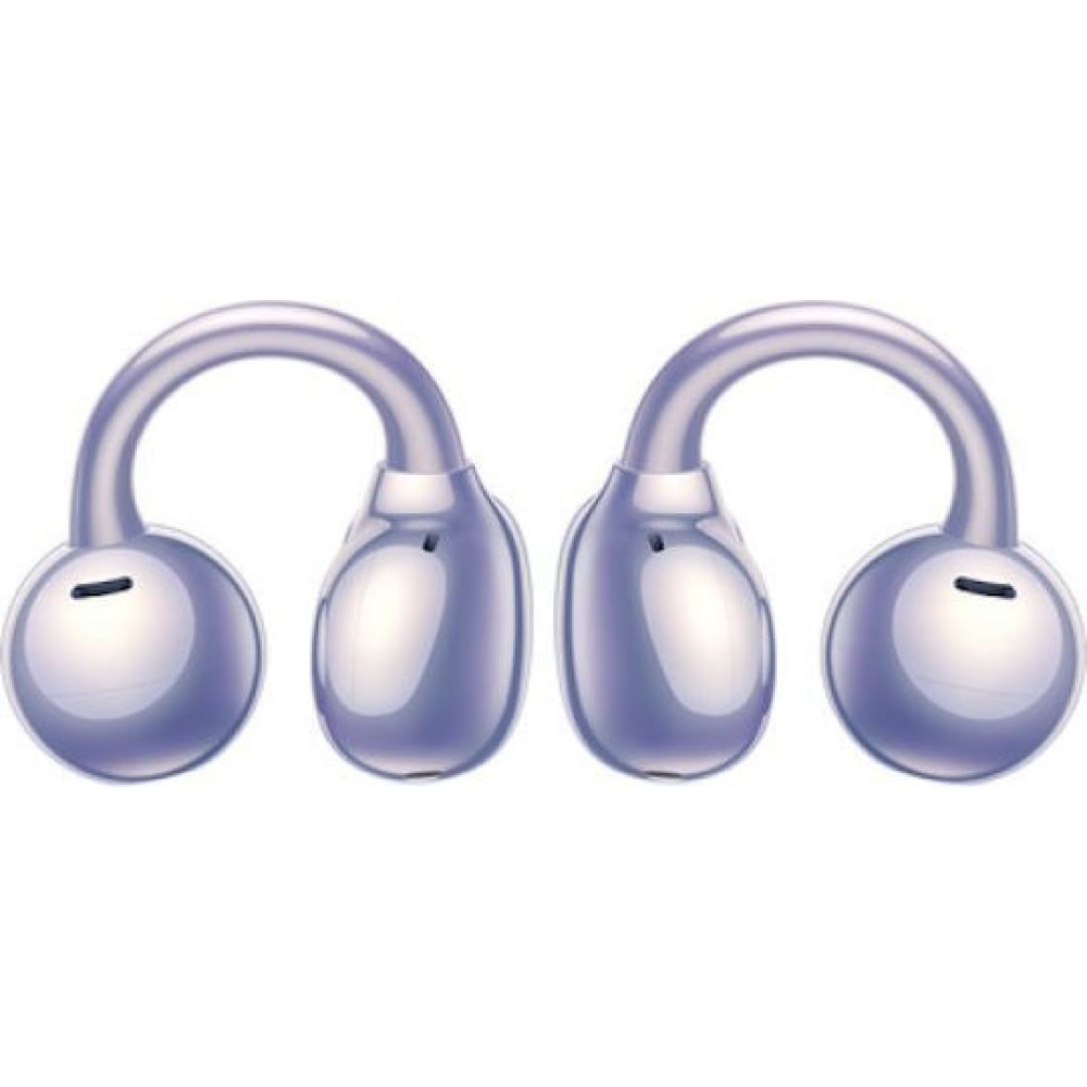 Huawei FreeClip Earbud Bluetooth Handsfree Ακουστικά με Αντοχή στον Ιδρώτα και Θήκη Φόρτισης Μωβ