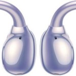 Huawei FreeClip Earbud Bluetooth Handsfree Ακουστικά με Αντοχή στον Ιδρώτα και Θήκη Φόρτισης Μωβ