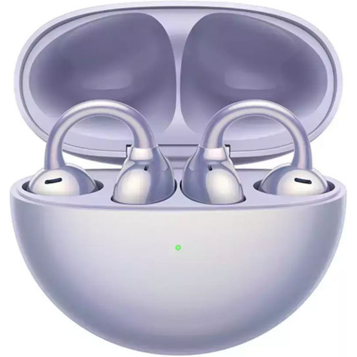 Huawei FreeClip Earbud Bluetooth Handsfree Ακουστικά με Αντοχή στον Ιδρώτα και Θήκη Φόρτισης Μωβ