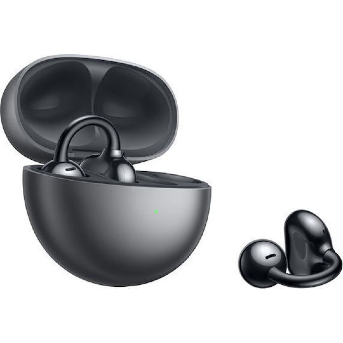 Huawei FreeClip Earbud Bluetooth Handsfree Ακουστικά με Αντοχή στον Ιδρώτα και Θήκη Φόρτισης Μαύρα