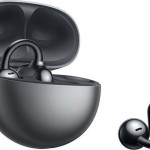 Huawei FreeClip Earbud Bluetooth Handsfree Ακουστικά με Αντοχή στον Ιδρώτα και Θήκη Φόρτισης Μαύρα