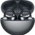 Huawei FreeClip Earbud Bluetooth Handsfree Ακουστικά με Αντοχή στον Ιδρώτα και Θήκη Φόρτισης Μαύρα