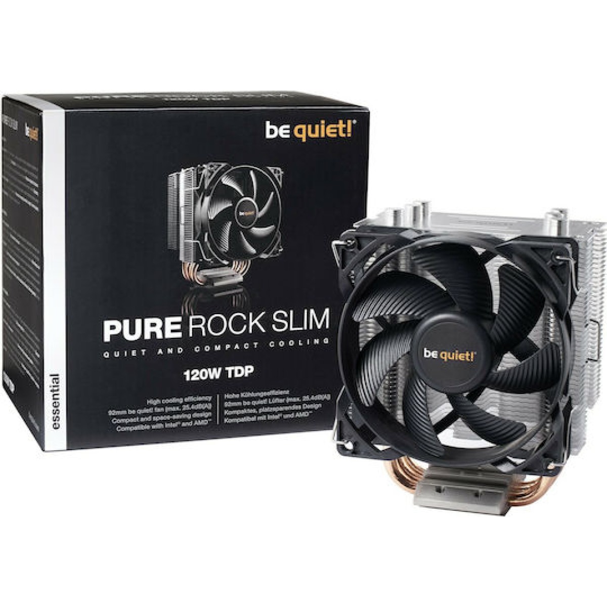 Be Quiet Pure Rock Slim 2 Ψύκτρα Επεξεργαστή για Socket AM4/AM5/1200/115x