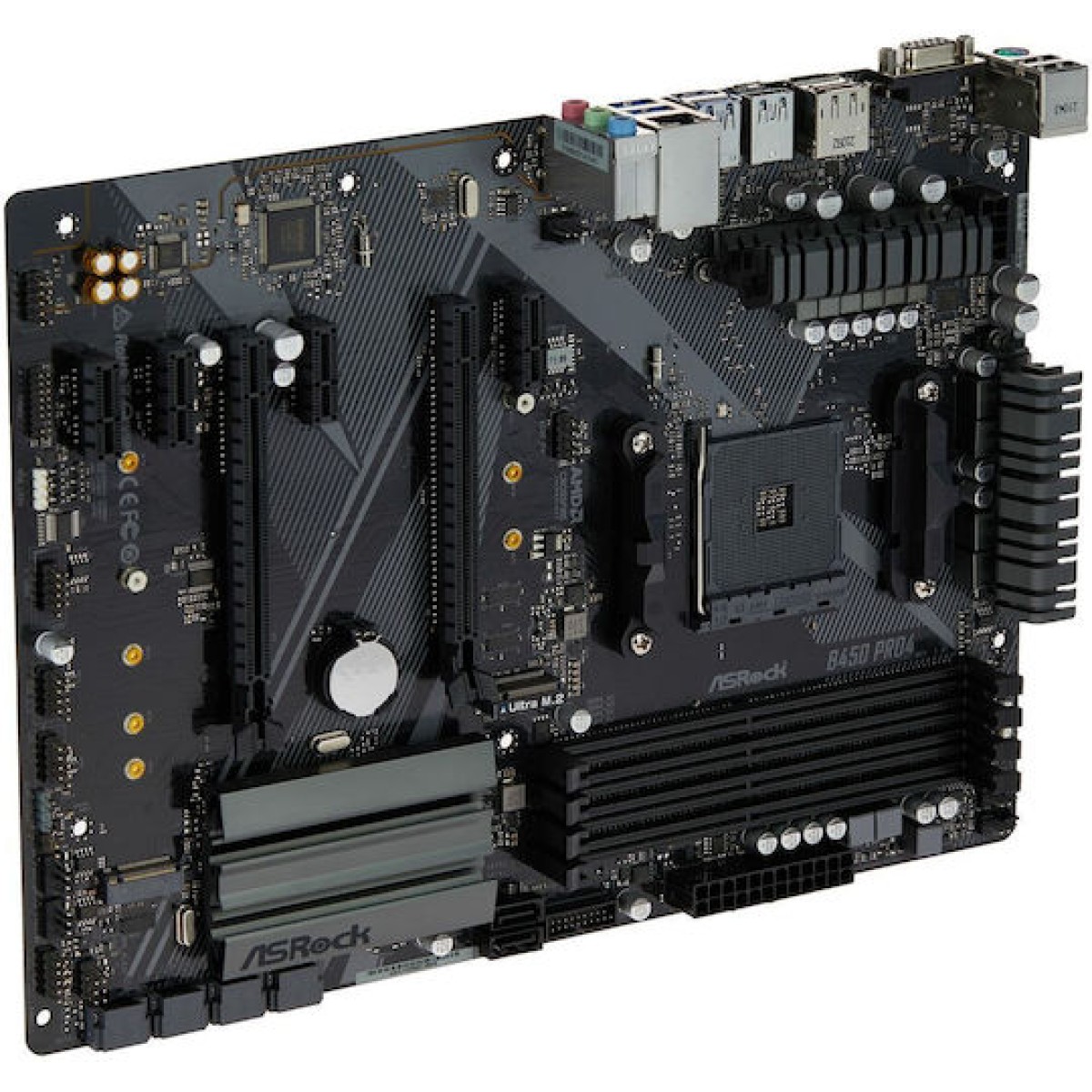 ASRock B450 Pro4 R2.0 Motherboard ATX με AMD AM4 Socket 90-MXBEE0-A0UAYZ