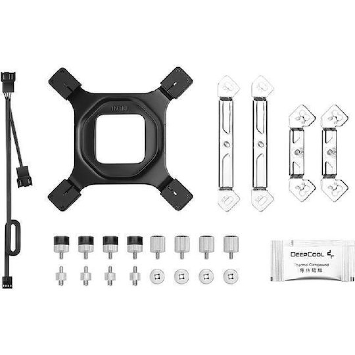 Deepcool AG620 WH ARGB Ψύκτρα Επεξεργαστή Διπλού Ανεμιστήρα για Socket AM4/AM5/1200/115x/1700 Λευκή