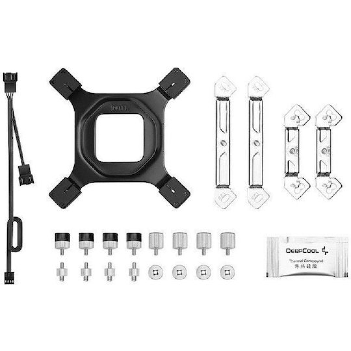 Deepcool AG620 WH ARGB Ψύκτρα Επεξεργαστή Διπλού Ανεμιστήρα για Socket AM4/AM5/1200/115x/1700 Λευκή