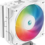 Deepcool AG400 WH ARGB Ψύκτρα Επεξεργαστή για Socket AM4/AM5/1200/115x/1700 Λευκή