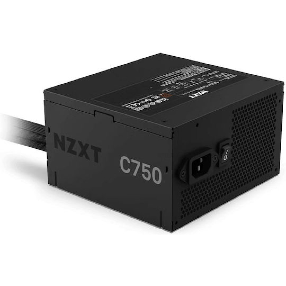 NZXT C750 750W Μαύρο Τροφοδοτικό Υπολογιστή Full Wired 80 Plus Bronze