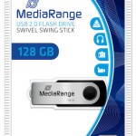 MediaRange 128GB USB 2.0 Stick Μαύρο