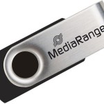 MediaRange 128GB USB 2.0 Stick Μαύρο