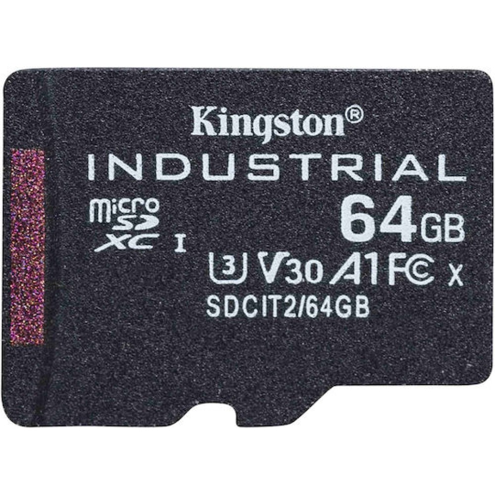 Kingston Industrial microSDXC 64GB Class 10 U3 V30 A1 UHS-I
