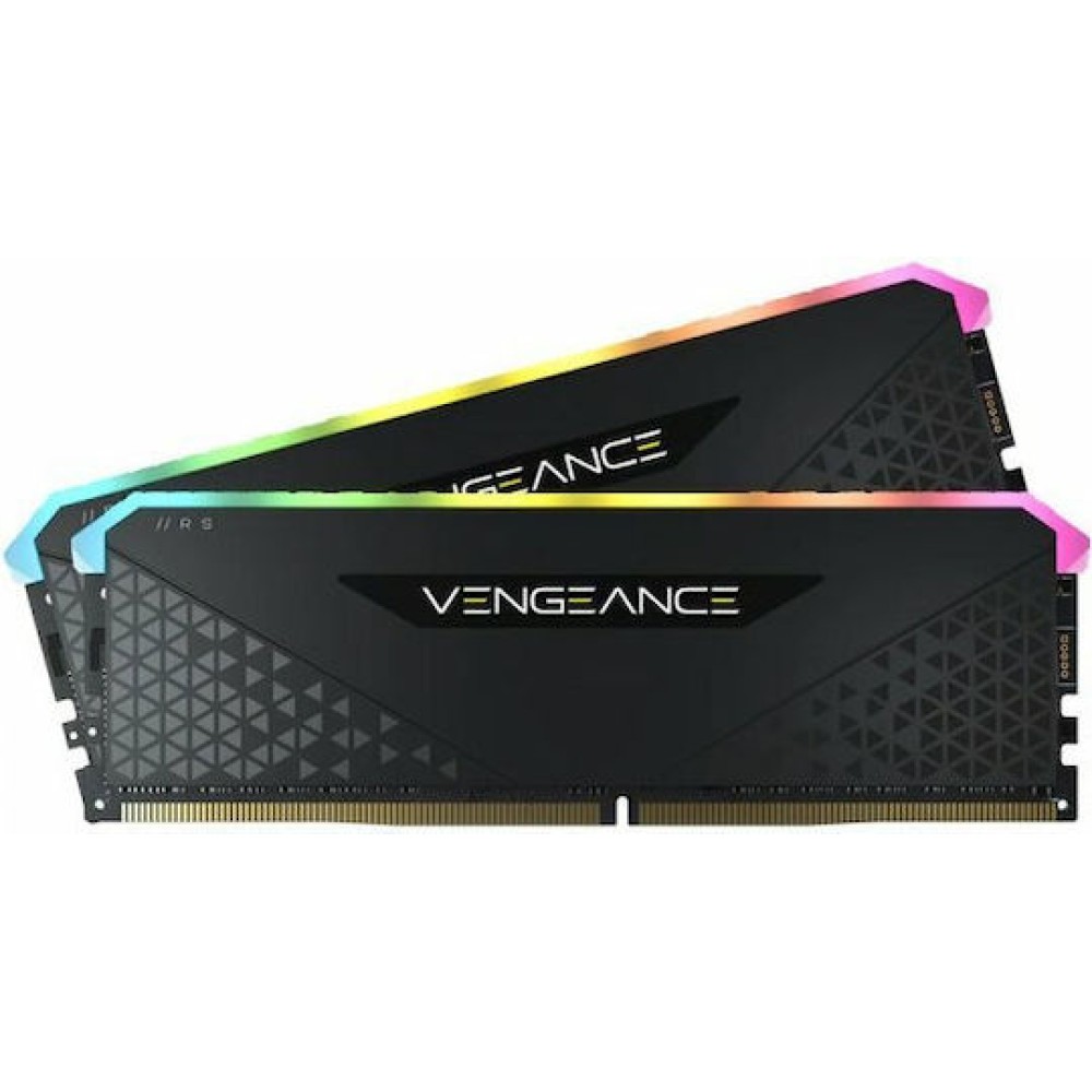 Corsair Vengeance RGB RS DDR4 32GB RAM με 2x16GB Modules και Ταχύτητα 3200 για Desktop