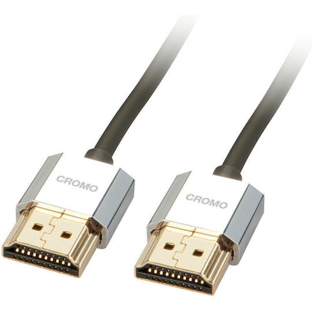 Lindy HDMI 2.0 Cable HDMI male - HDMI male 1m Μαύρο