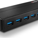 Lindy USB 3.0 Hub 7 Θυρών με σύνδεση USB-A & Θύρα Φόρτισης και Εξωτερική Παροχή Ρεύματος