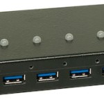 Lindy USB 3.0 Hub 7 Θυρών με σύνδεση USB-A και Εξωτερική Παροχή Ρεύματος