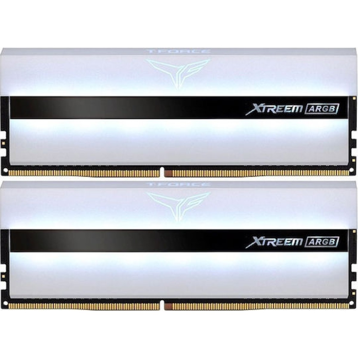 TeamGroup T-Force Xtreem ARGB White DDR4 16GB RAM με 2x8GB Modules και Ταχύτητα 3200 για Desktop