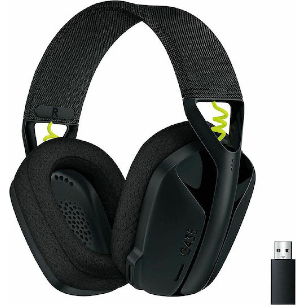 Logitech G435 Lightspeed Ασύρματο Over Ear Gaming Headset με σύνδεση USB / Bluetooth