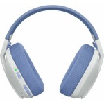 Logitech G435 Lightspeed Ασύρματο Over Ear Gaming Headset με σύνδεση Bluetooth / USB Λευκό