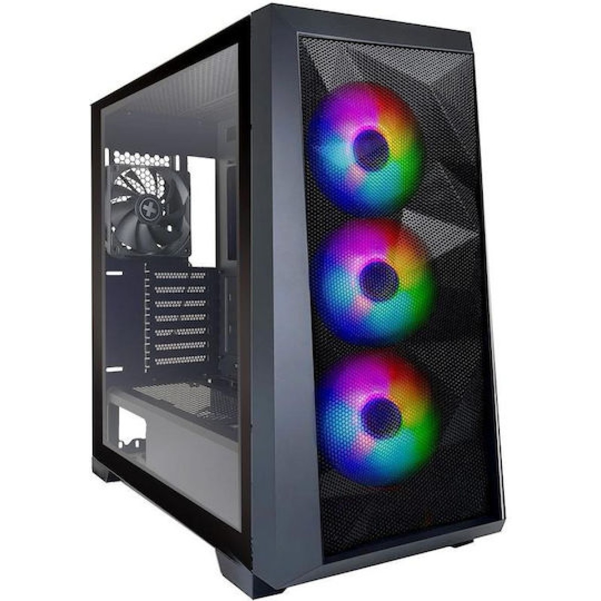 Xilence X712.RGB Gaming Midi Tower Κουτί Υπολογιστή με Πλαϊνό Παράθυρο Μαύρο