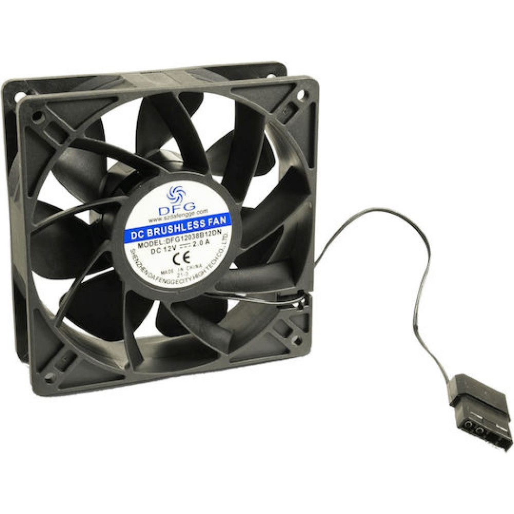 Inter-Tech DFG12038B12DN Case Fan με Φωτισμό και Σύνδεση 4-Pin Molex