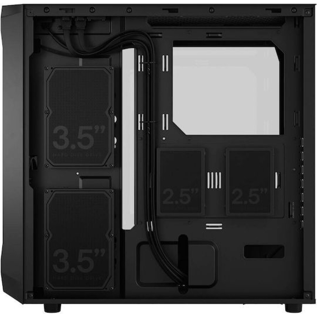 Fractal Design Focus 2 Midi Tower Κουτί Υπολογιστή με Πλαϊνό Παράθυρο Black TG