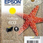 Epson 603 Γνήσιο Μελάνι Εκτυπωτή InkJet Κίτρινο (C13T03U44010)