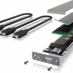 Icy Box Θήκη για Σκληρό Δίσκο M.2 PCI Express NVME με σύνδεση USB 3.1 Type-C σε Γκρι χρώμα