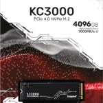 Kingston KC3000 SSD 4.1TB M.2 NVMe PCI Express 4.0
