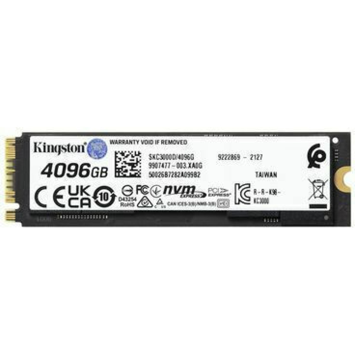 Kingston KC3000 SSD 4.1TB M.2 NVMe PCI Express 4.0