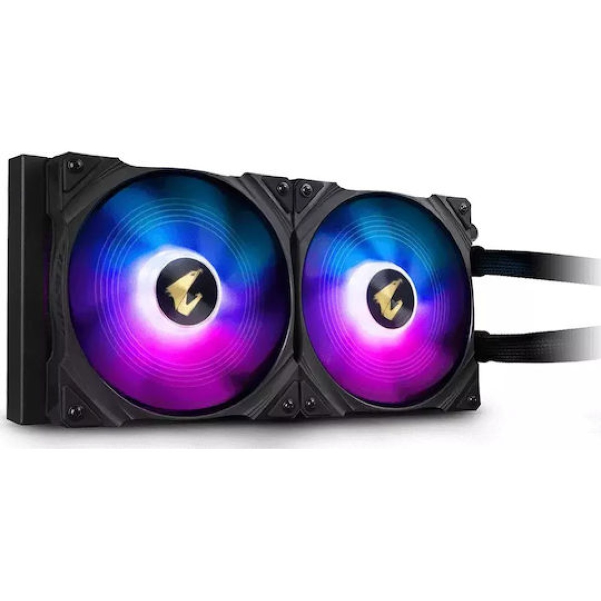 Gigabyte Aorus Waterforce 280 Υδρόψυξη Επεξεργαστή Διπλού Ανεμιστήρα 140mm για Socket AM4/AM5/1200/115x με ARGB Φωτισμό