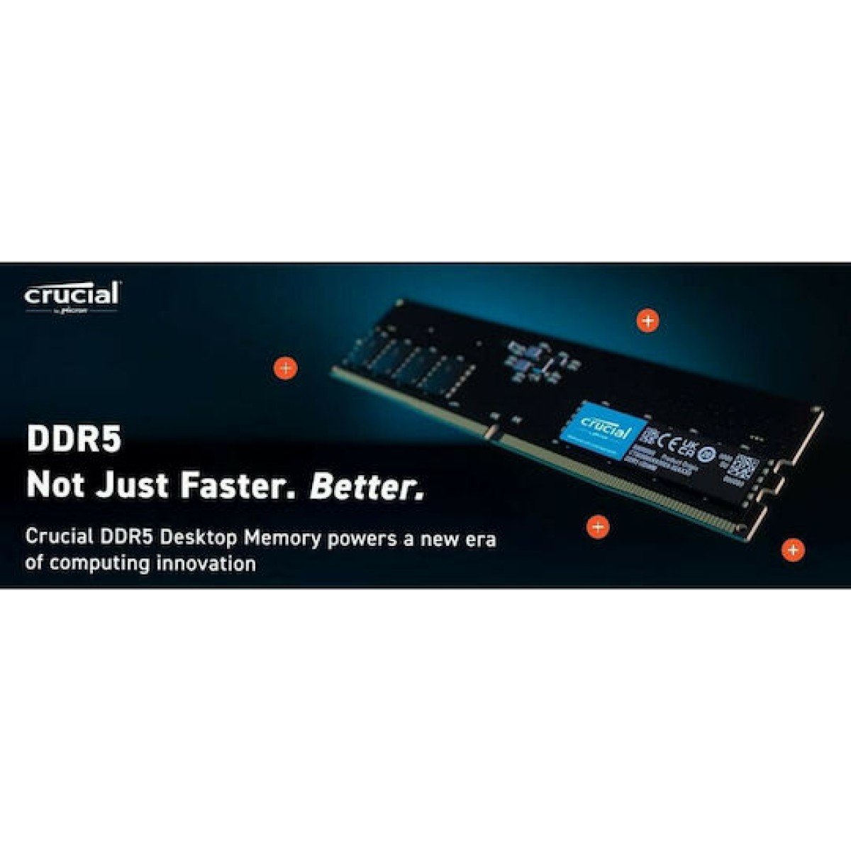 Crucial DDR5 με Module 1x16GB και Ταχύτητα 4800 για Desktop
