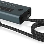 Icy Box USB 3.2 Hub 10 Θυρών με σύνδεση USB-A & Θύρα Φόρτισης Γκρι