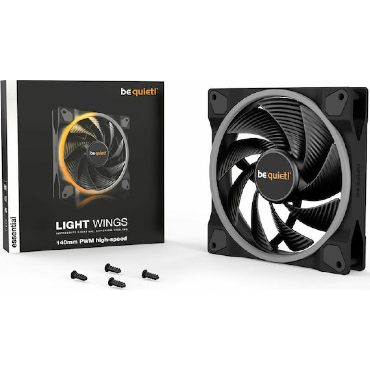 Be Quiet Light Wings High Speed Case Fan 140mm με ARGB Φωτισμό και Σύνδεση 4-Pin PWM