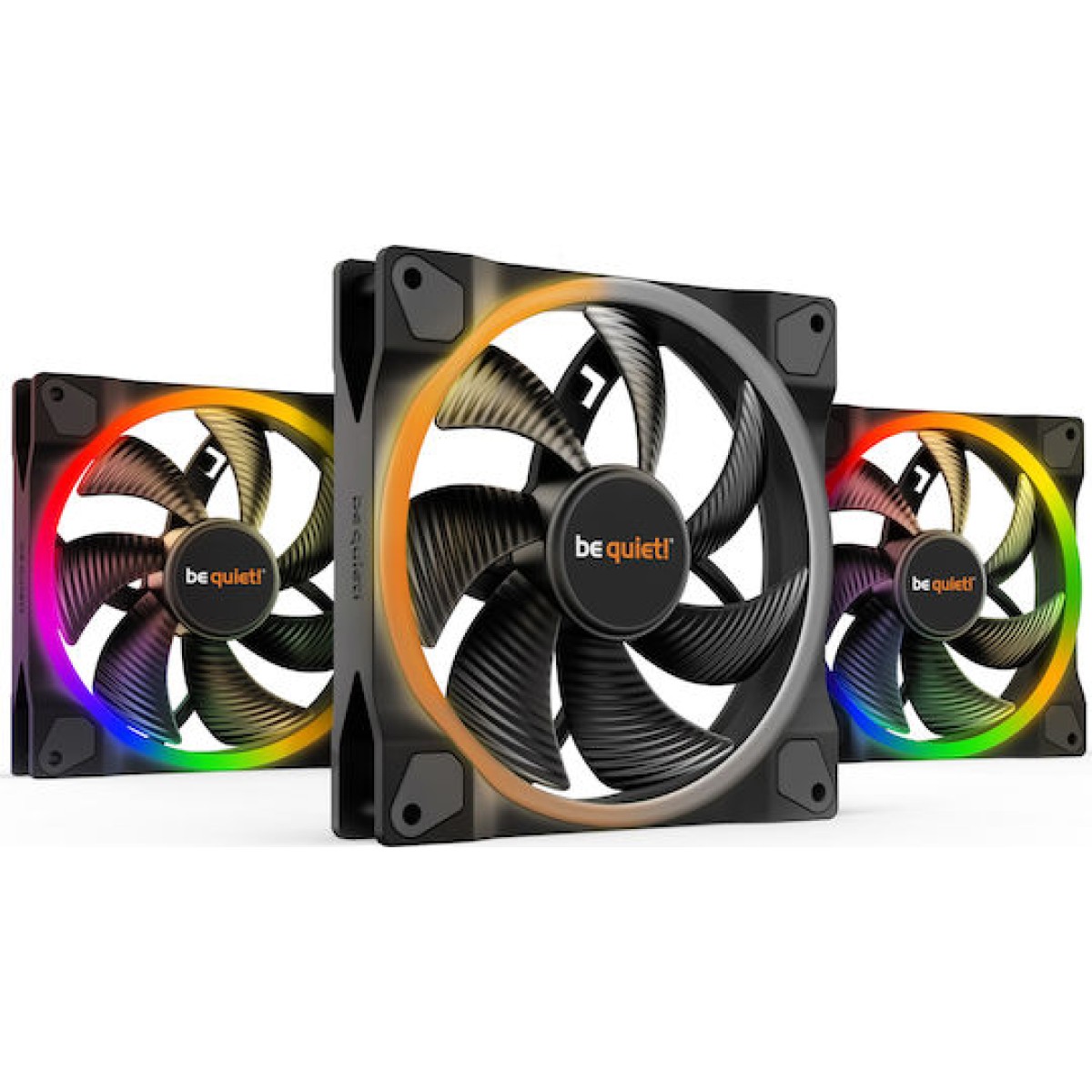 Be Quiet Light Wings Case Fan 140mm με ARGB Φωτισμό και Σύνδεση 4-Pin PWM 3τμχ