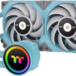 Thermaltake Toughliquid 240 ARGB Sync Υδρόψυξη Επεξεργαστή Διπλού Ανεμιστήρα 120mm για Socket AM4/1700/1200/115x Τιρκουάζ