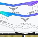 TeamGroup Delta RGB White DDR5 32GB RAM με 2x16GB Modules και Ταχύτητα 6000 για Desktop
