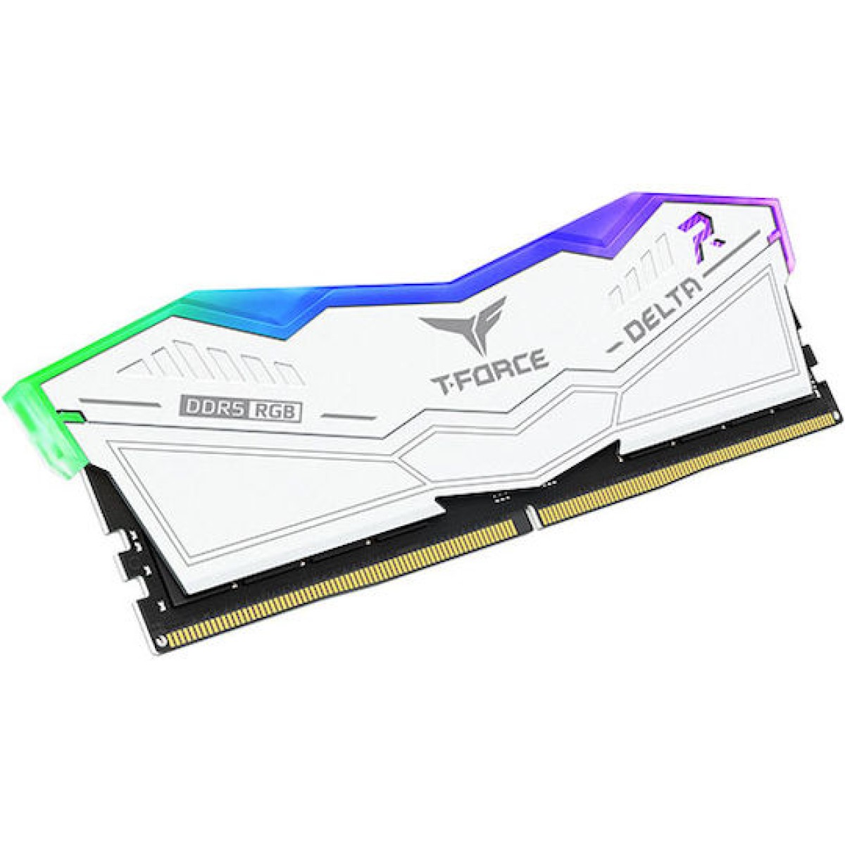 TeamGroup Delta RGB White DDR5 32GB RAM με 2x16GB Modules και Ταχύτητα 6000 για Desktop