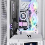 Thermaltake The Tower 300 Micro Tower Κουτί Υπολογιστή με Πλαϊνό Παράθυρο και RGB Φωτισμό Λευκό