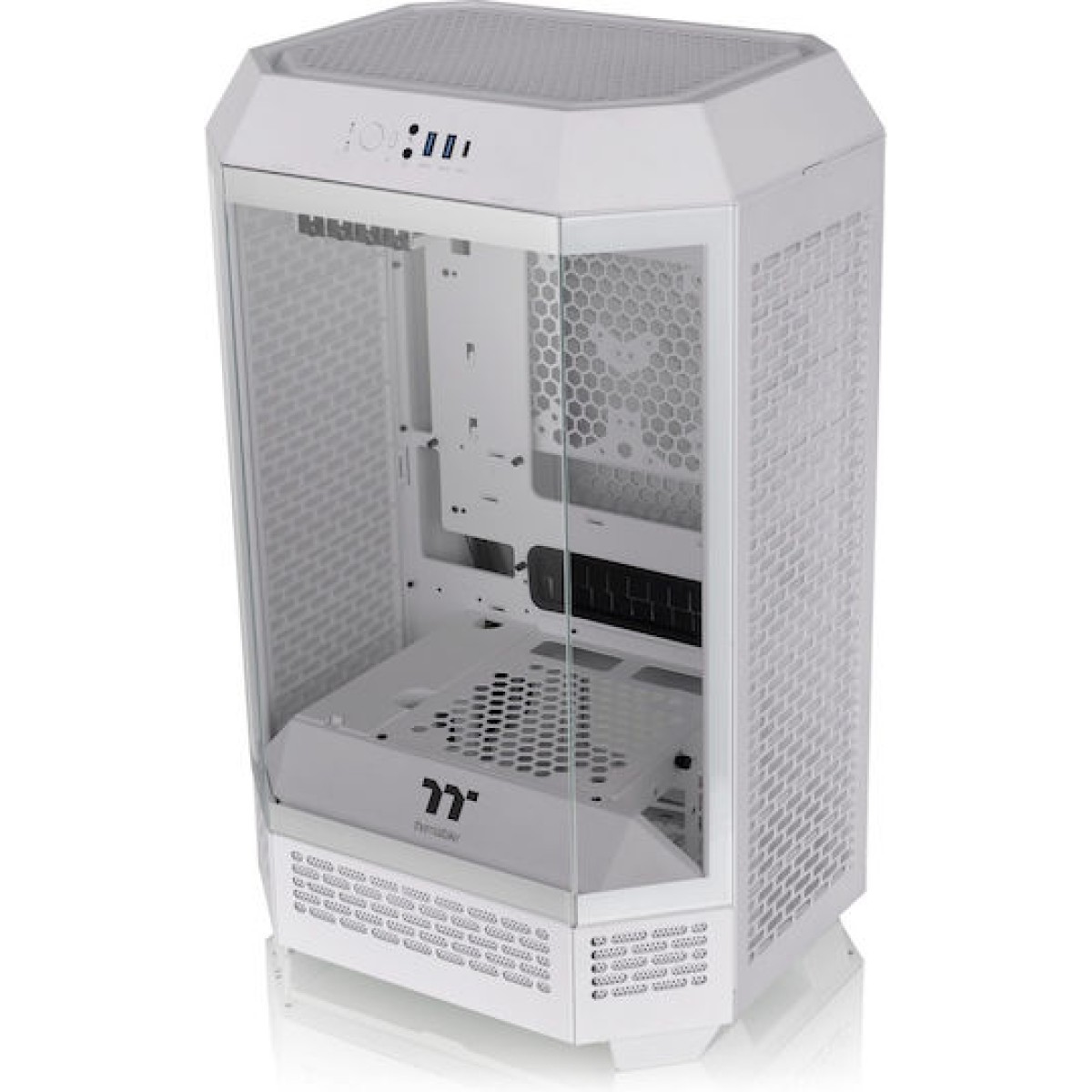 Thermaltake The Tower 300 Micro Tower Κουτί Υπολογιστή με Πλαϊνό Παράθυρο και RGB Φωτισμό Λευκό