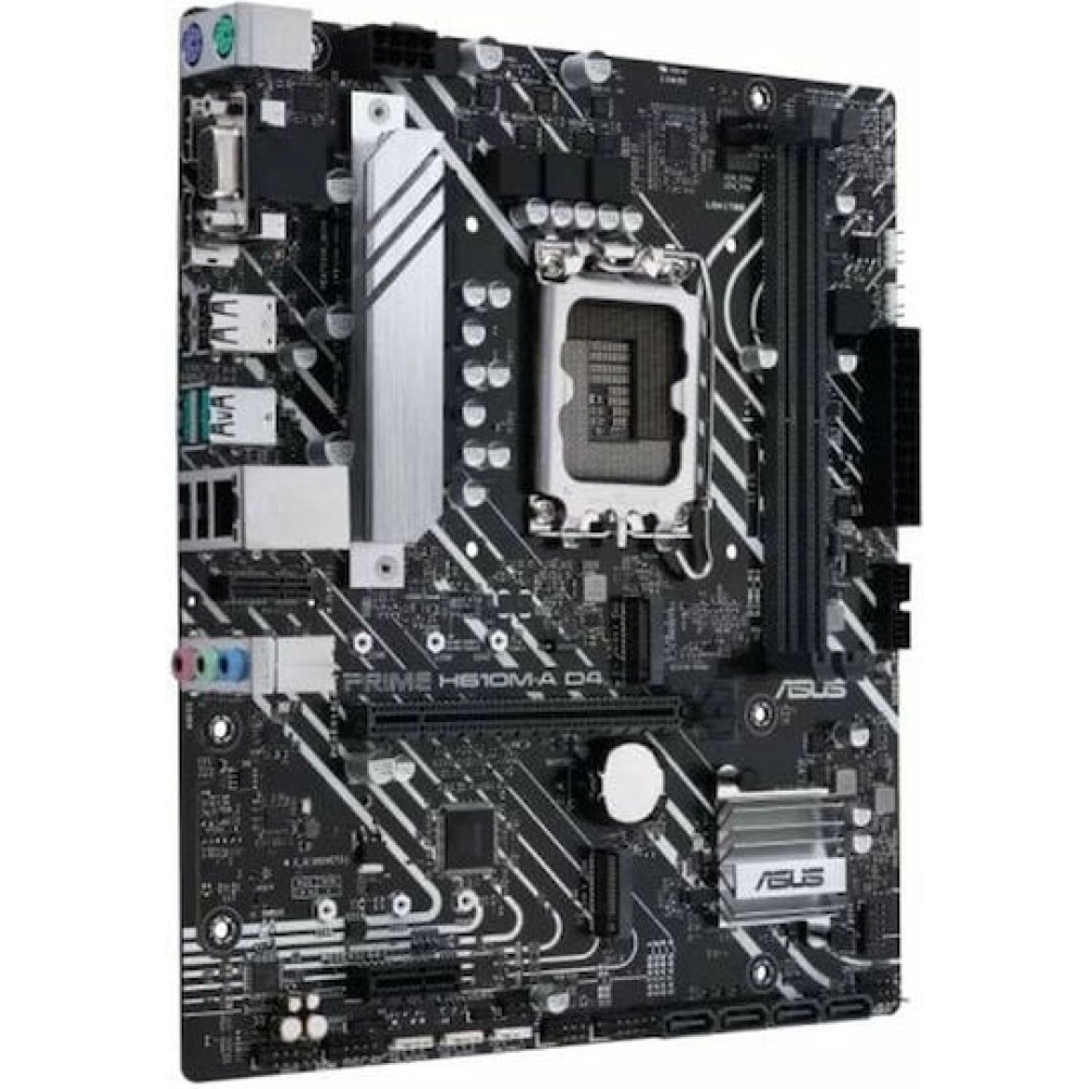 Asus Prime H610M-A D4-CSM Motherboard Micro ATX με Intel 1700 Socket 90MB19P0-M0EAYC
