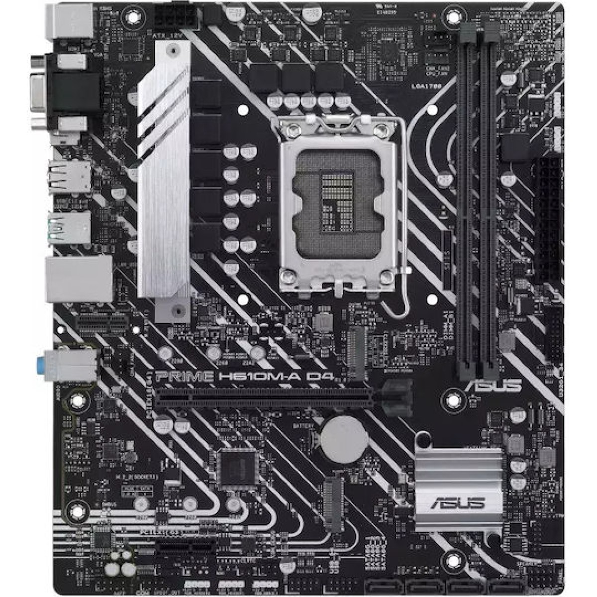 Asus Prime H610M-A D4-CSM Motherboard Micro ATX με Intel 1700 Socket 90MB19P0-M0EAYC