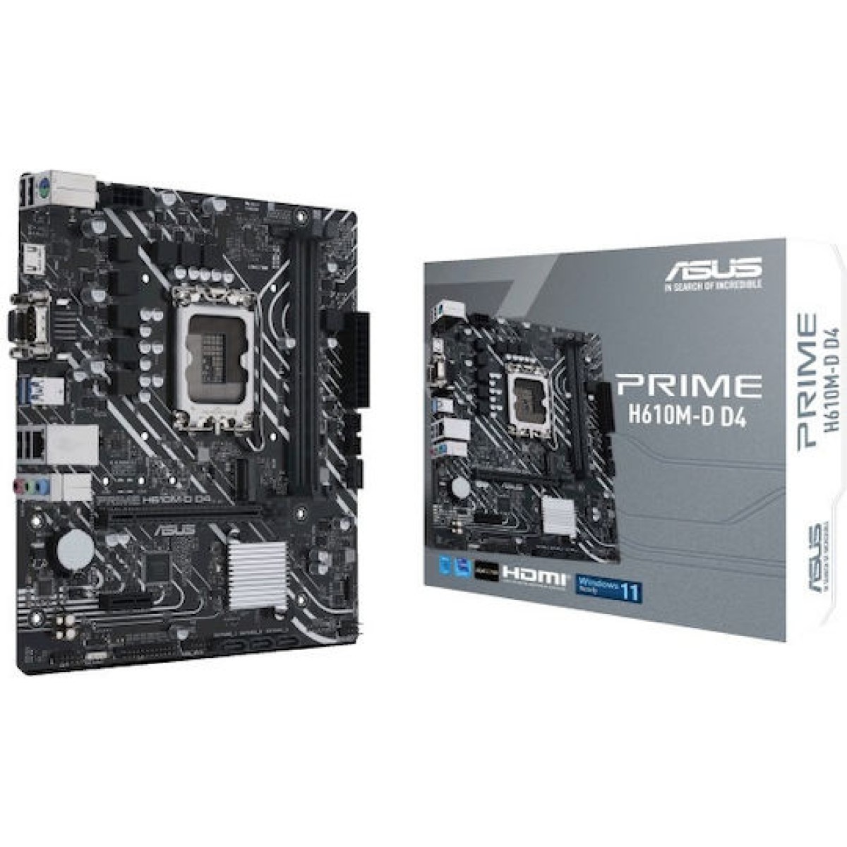 Asus Prime H610M-D D4 Motherboard Micro ATX με Intel 1700 Socket