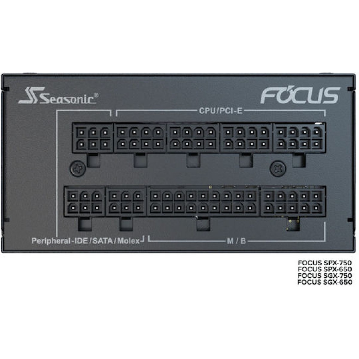 Seasonic Focus SGX 750 750W Μαύρο Τροφοδοτικό Υπολογιστή Full Modular 80 Plus Gold