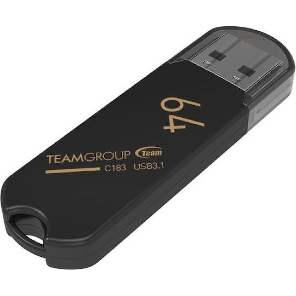 TeamGroup C183 64GB USB 3.1 Stick Μαύρο